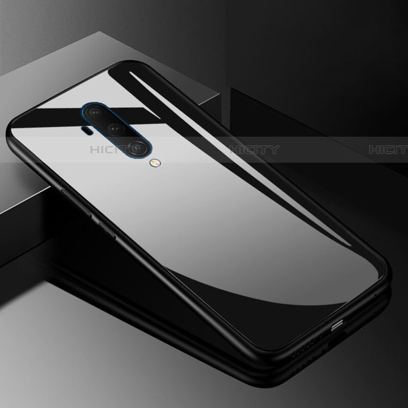Silikon Schutzhülle Rahmen Tasche Hülle Spiegel T01 für OnePlus 7T Pro