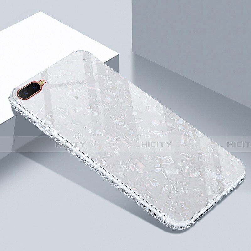 Silikon Schutzhülle Rahmen Tasche Hülle Spiegel T02 für Oppo R15X groß