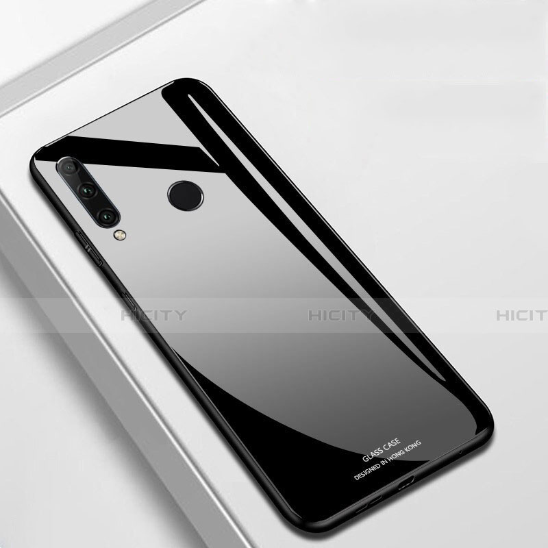 Silikon Schutzhülle Rahmen Tasche Hülle Spiegel T03 für Huawei Honor 20E Schwarz Plus