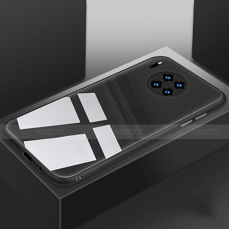 Silikon Schutzhülle Rahmen Tasche Hülle Spiegel T03 für Huawei Mate 30 Pro groß