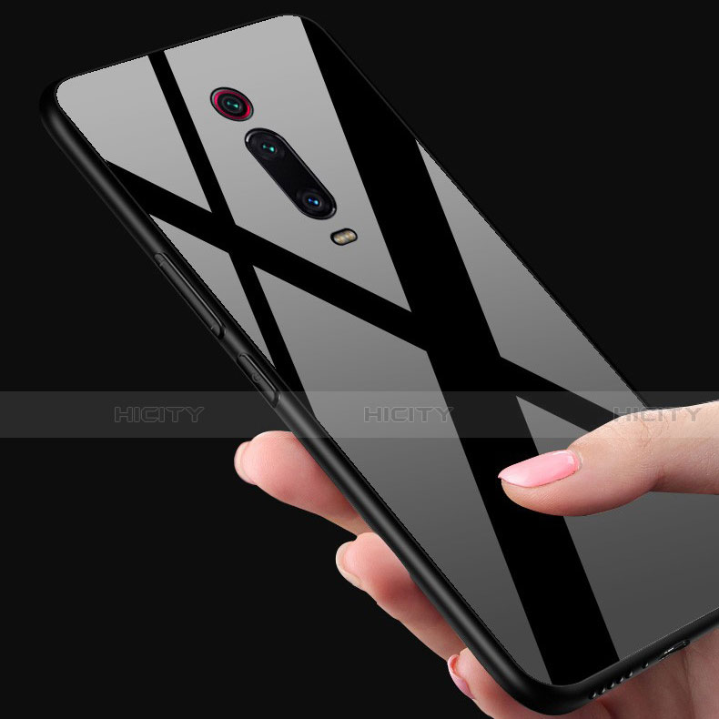 Silikon Schutzhülle Rahmen Tasche Hülle Spiegel T03 für Xiaomi Mi 9T Pro groß