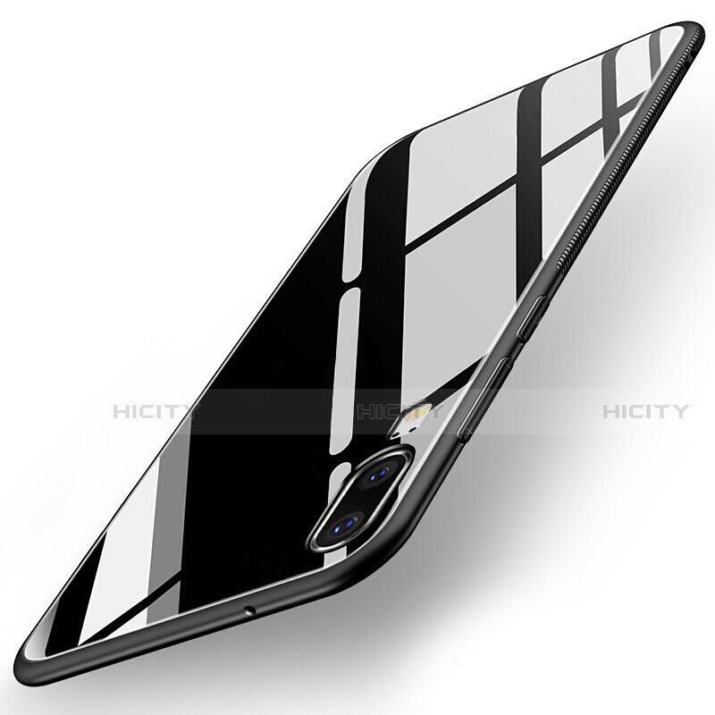 Silikon Schutzhülle Rahmen Tasche Hülle Spiegel T04 für Huawei P20 groß