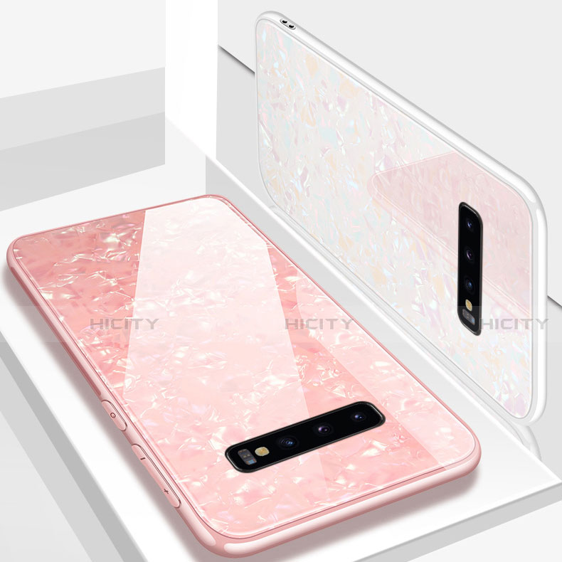 Silikon Schutzhülle Rahmen Tasche Hülle Spiegel U01 für Samsung Galaxy S10 5G