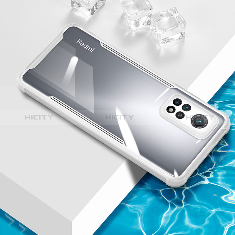 Silikon Schutzhülle Ultra Dünn Flexible Tasche Durchsichtig Transparent BH1 für Xiaomi Mi 10T Pro 5G Weiß