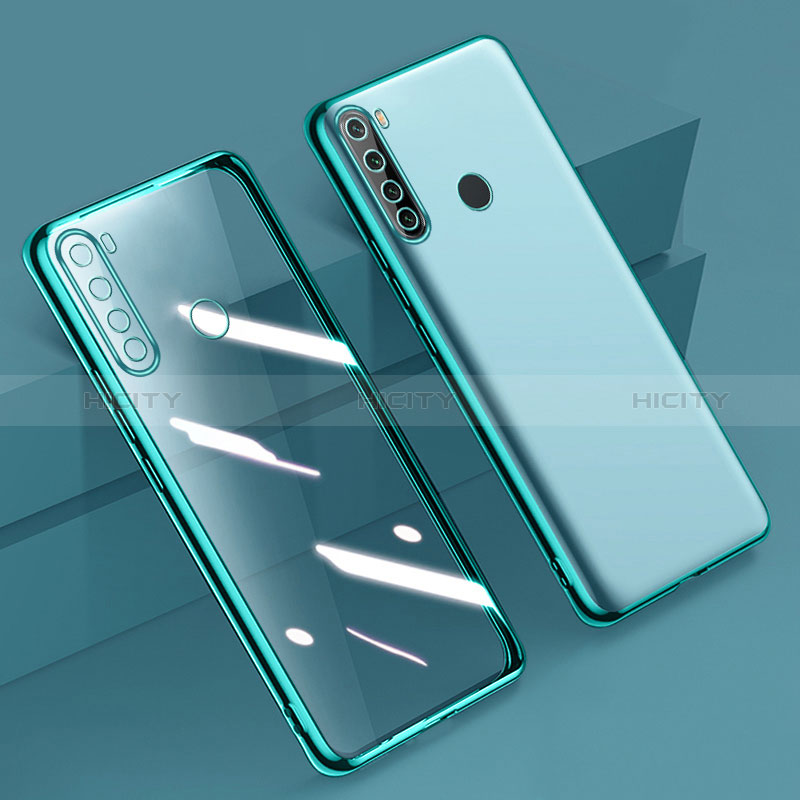 Silikon Schutzhülle Ultra Dünn Flexible Tasche Durchsichtig Transparent D01 für Xiaomi Redmi Note 8 (2021) Grün