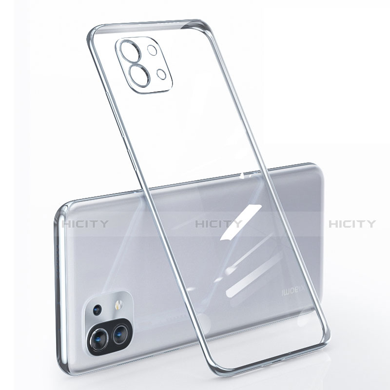 Silikon Schutzhülle Ultra Dünn Flexible Tasche Durchsichtig Transparent für Xiaomi Mi 11 5G groß