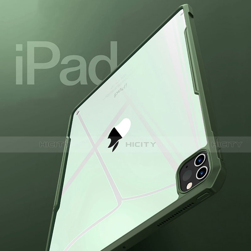 Silikon Schutzhülle Ultra Dünn Flexible Tasche Durchsichtig Transparent H01 für Apple iPad Pro 12.9 (2020) groß