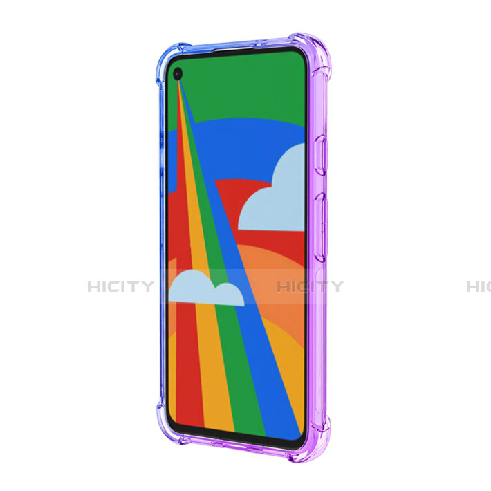 Silikon Schutzhülle Ultra Dünn Flexible Tasche Durchsichtig Transparent H01 für Google Pixel 5