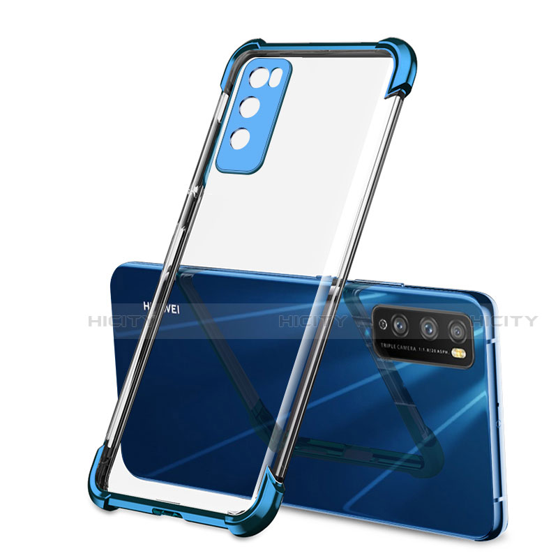 Silikon Schutzhülle Ultra Dünn Flexible Tasche Durchsichtig Transparent H01 für Huawei Enjoy 20 Pro 5G groß