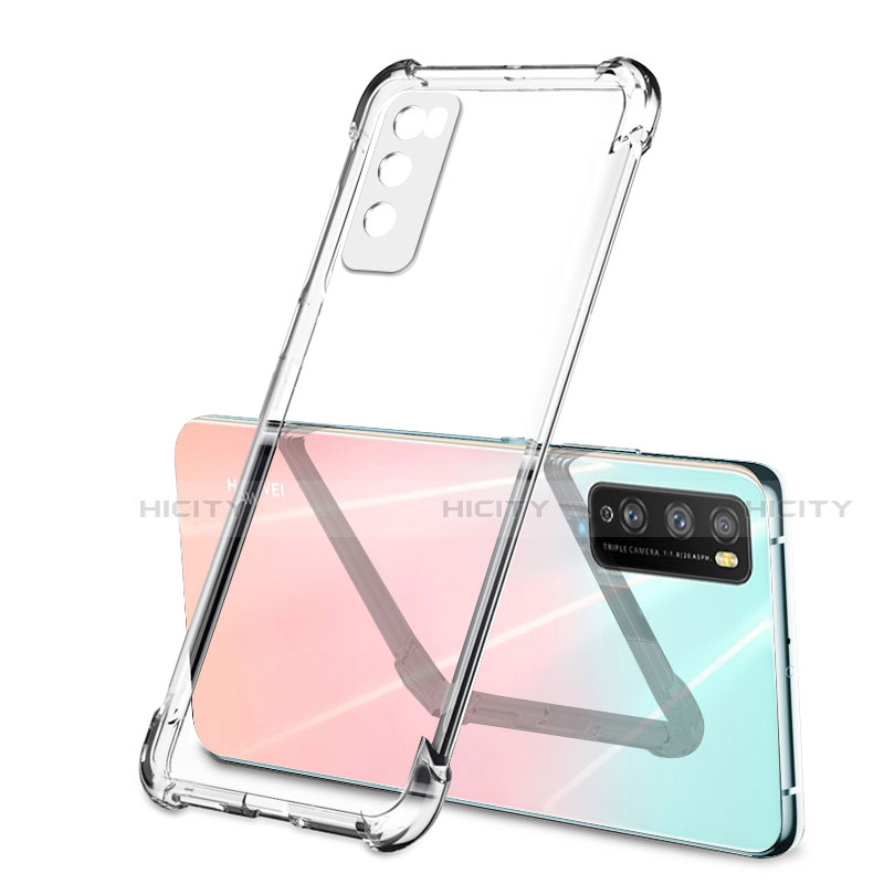 Silikon Schutzhülle Ultra Dünn Flexible Tasche Durchsichtig Transparent H01 für Huawei Enjoy Z 5G Klar