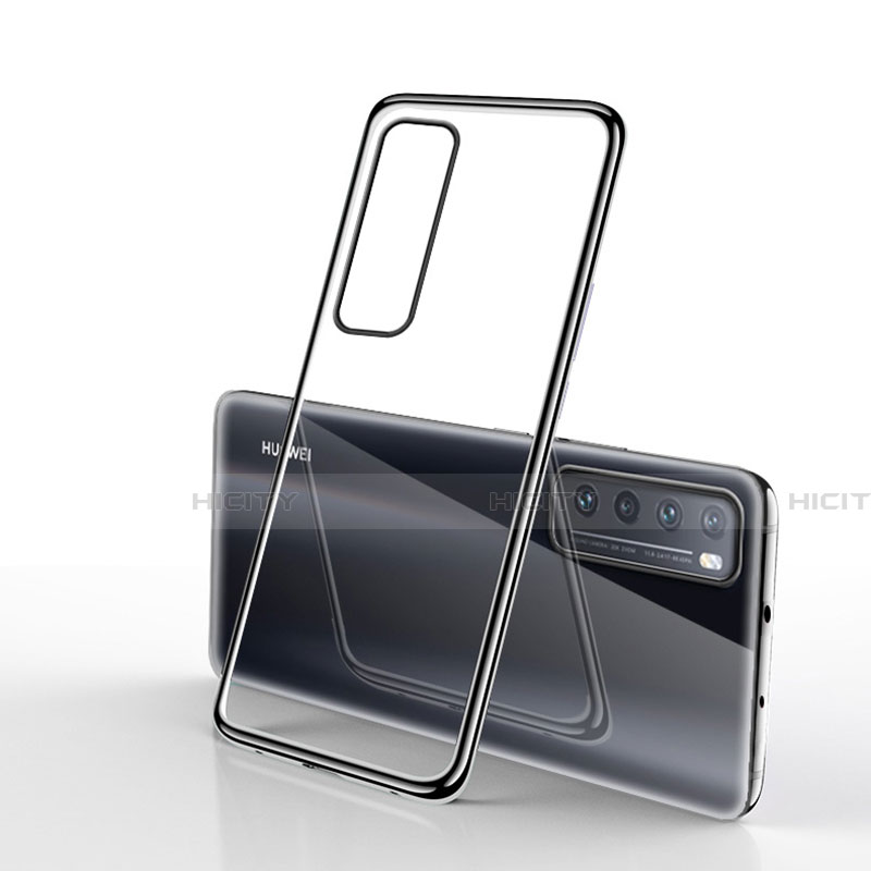 Silikon Schutzhülle Ultra Dünn Flexible Tasche Durchsichtig Transparent H01 für Huawei Nova 7 5G groß
