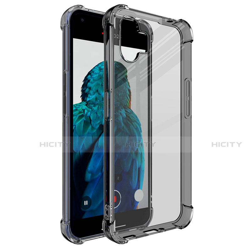 Silikon Schutzhülle Ultra Dünn Flexible Tasche Durchsichtig Transparent H01 für Nothing Phone 1 Grau Plus