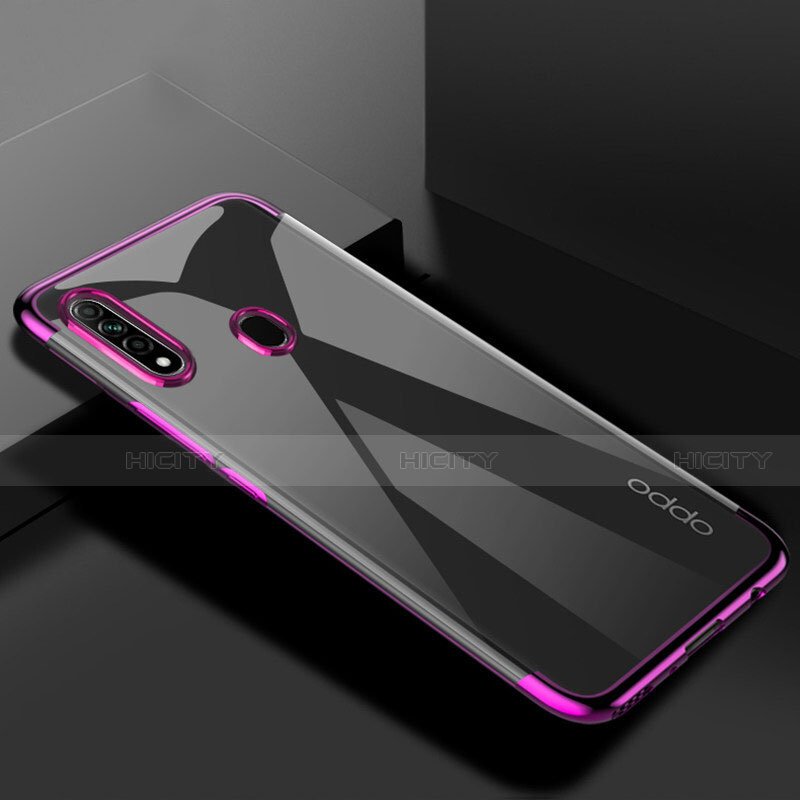 Silikon Schutzhülle Ultra Dünn Flexible Tasche Durchsichtig Transparent H01 für Oppo A8