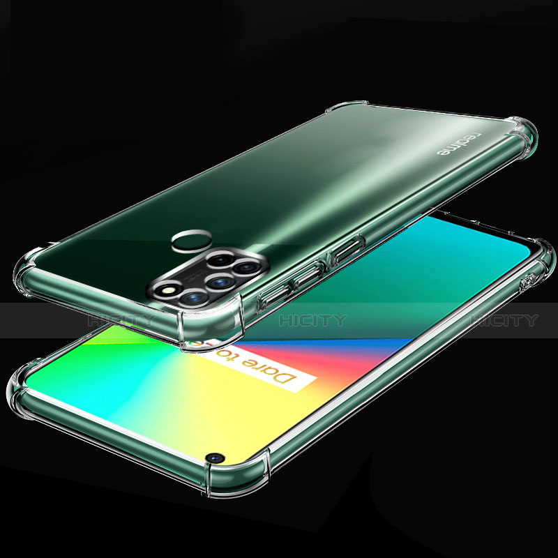 Silikon Schutzhülle Ultra Dünn Flexible Tasche Durchsichtig Transparent H01 für Realme 7i Klar