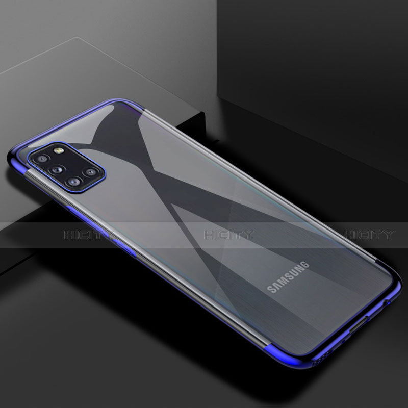 Silikon Schutzhülle Ultra Dünn Flexible Tasche Durchsichtig Transparent H01 für Samsung Galaxy A31 groß