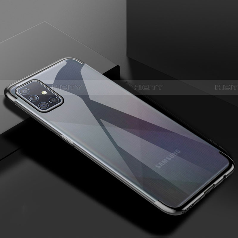 Silikon Schutzhülle Ultra Dünn Flexible Tasche Durchsichtig Transparent H01 für Samsung Galaxy A51 5G