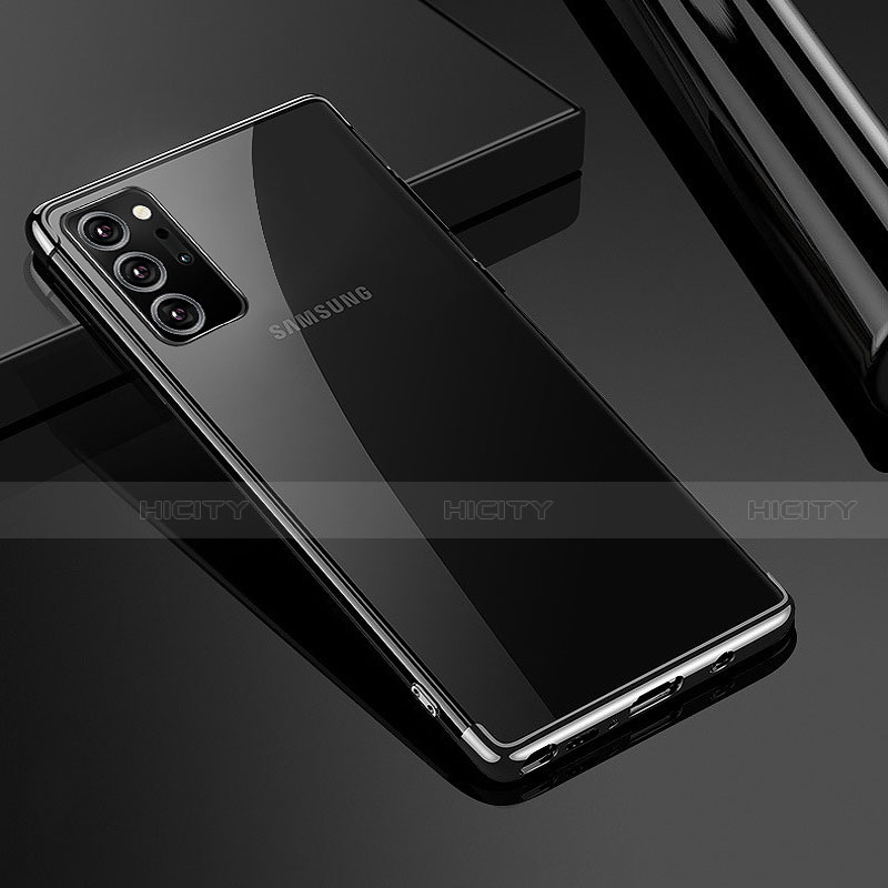 Silikon Schutzhülle Ultra Dünn Flexible Tasche Durchsichtig Transparent H01 für Samsung Galaxy Note 20 Ultra 5G groß