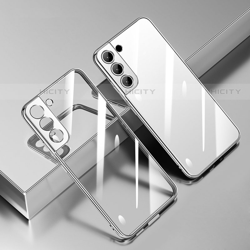 Silikon Schutzhülle Ultra Dünn Flexible Tasche Durchsichtig Transparent H01 für Samsung Galaxy S22 5G groß