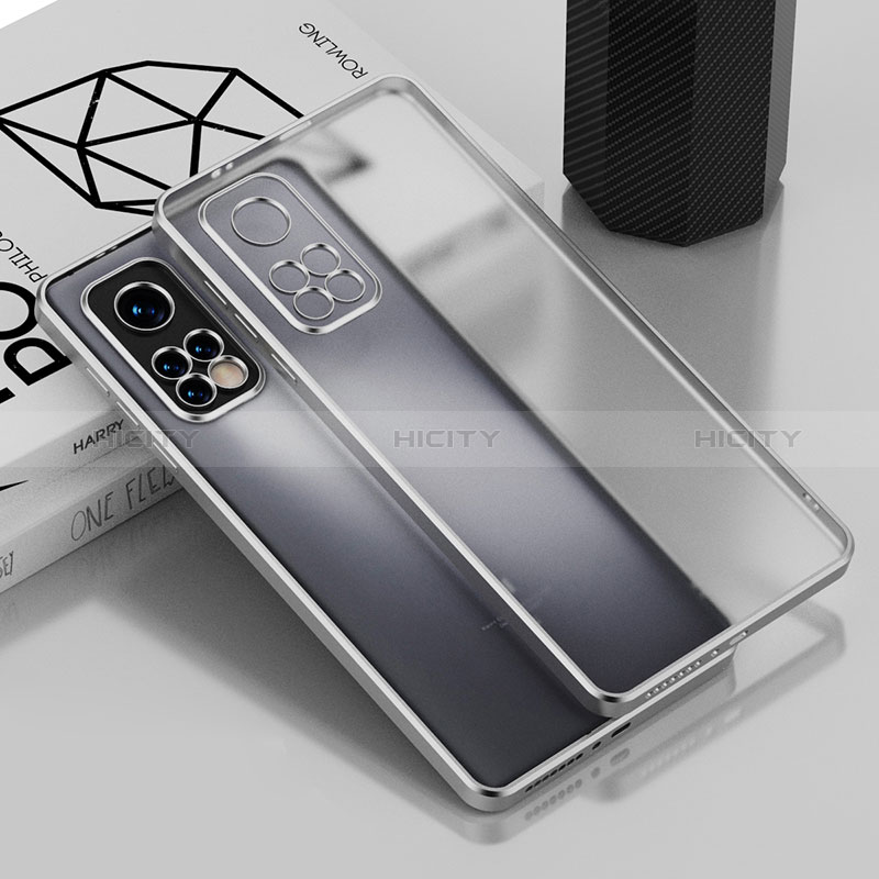 Silikon Schutzhülle Ultra Dünn Flexible Tasche Durchsichtig Transparent H01 für Xiaomi Mi 10T Pro 5G Silber