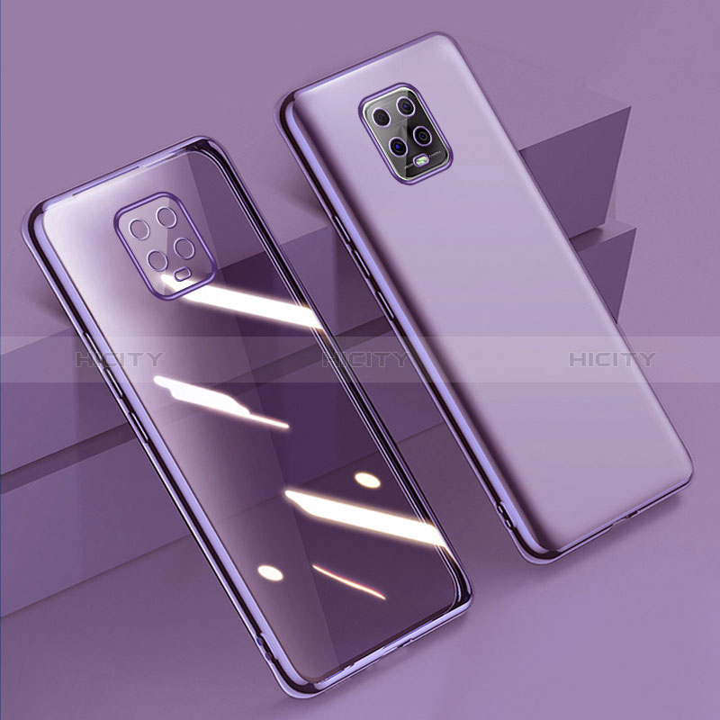 Silikon Schutzhülle Ultra Dünn Flexible Tasche Durchsichtig Transparent H01 für Xiaomi Redmi 10X 5G Violett