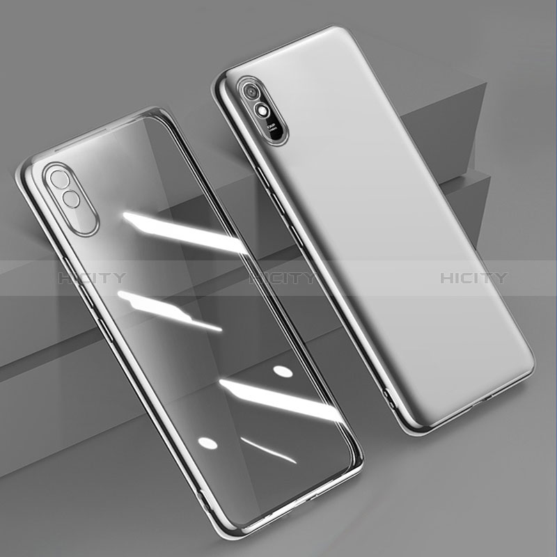 Silikon Schutzhülle Ultra Dünn Flexible Tasche Durchsichtig Transparent H01 für Xiaomi Redmi 9A groß