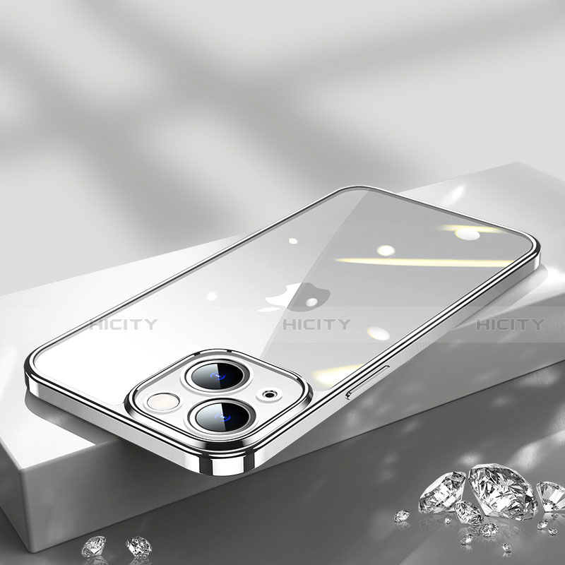 Silikon Schutzhülle Ultra Dünn Flexible Tasche Durchsichtig Transparent H02 für Apple iPhone 14 groß