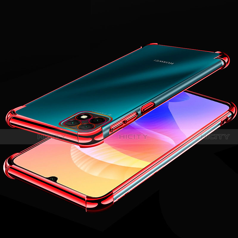 Silikon Schutzhülle Ultra Dünn Flexible Tasche Durchsichtig Transparent H02 für Huawei Enjoy 20 5G groß