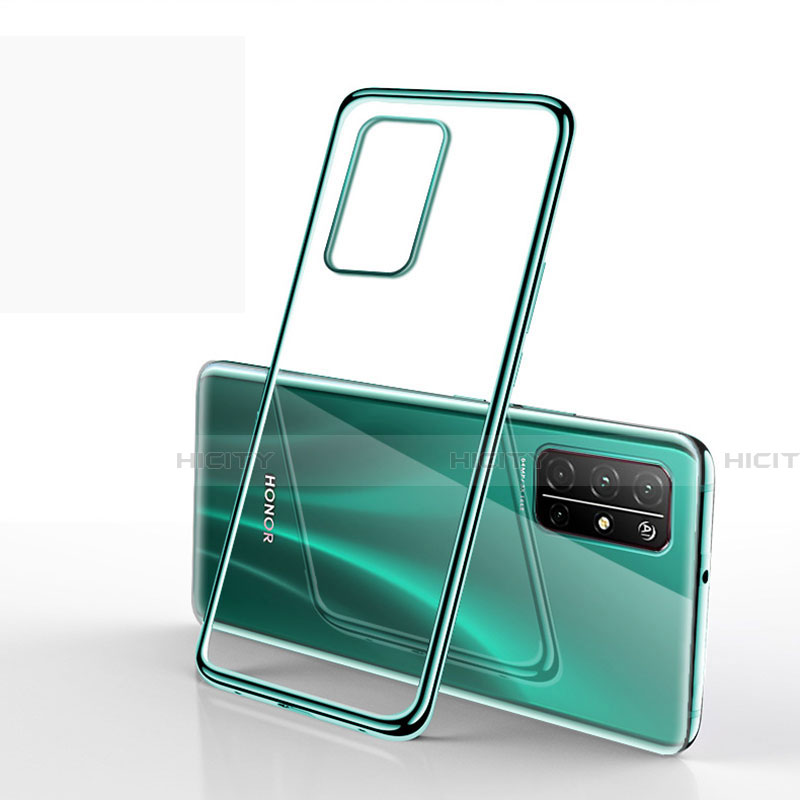 Silikon Schutzhülle Ultra Dünn Flexible Tasche Durchsichtig Transparent H02 für Huawei Honor 30S groß