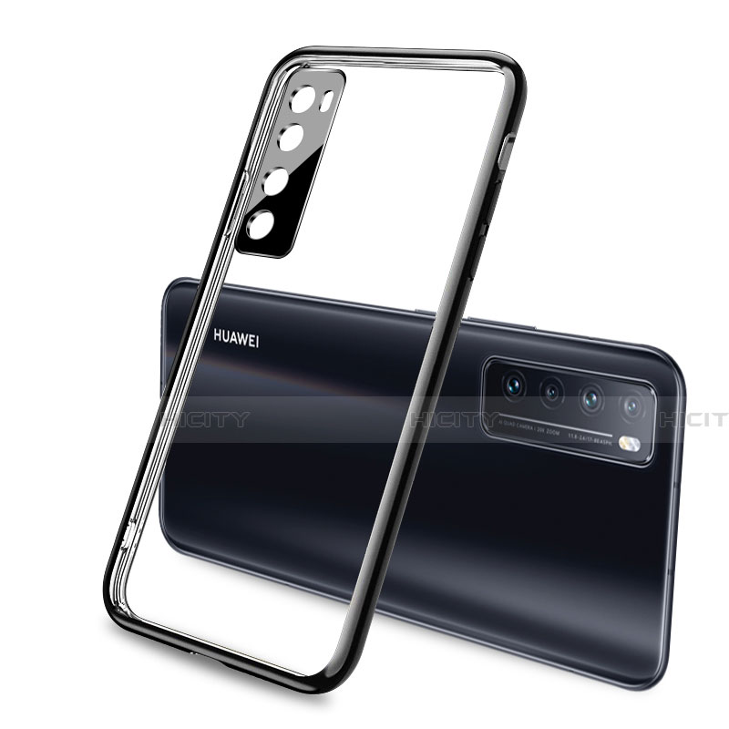 Silikon Schutzhülle Ultra Dünn Flexible Tasche Durchsichtig Transparent H02 für Huawei Nova 7 5G groß