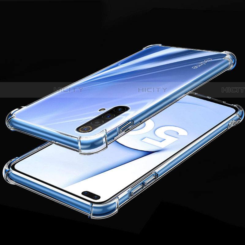 Silikon Schutzhülle Ultra Dünn Flexible Tasche Durchsichtig Transparent H02 für Realme X50m 5G