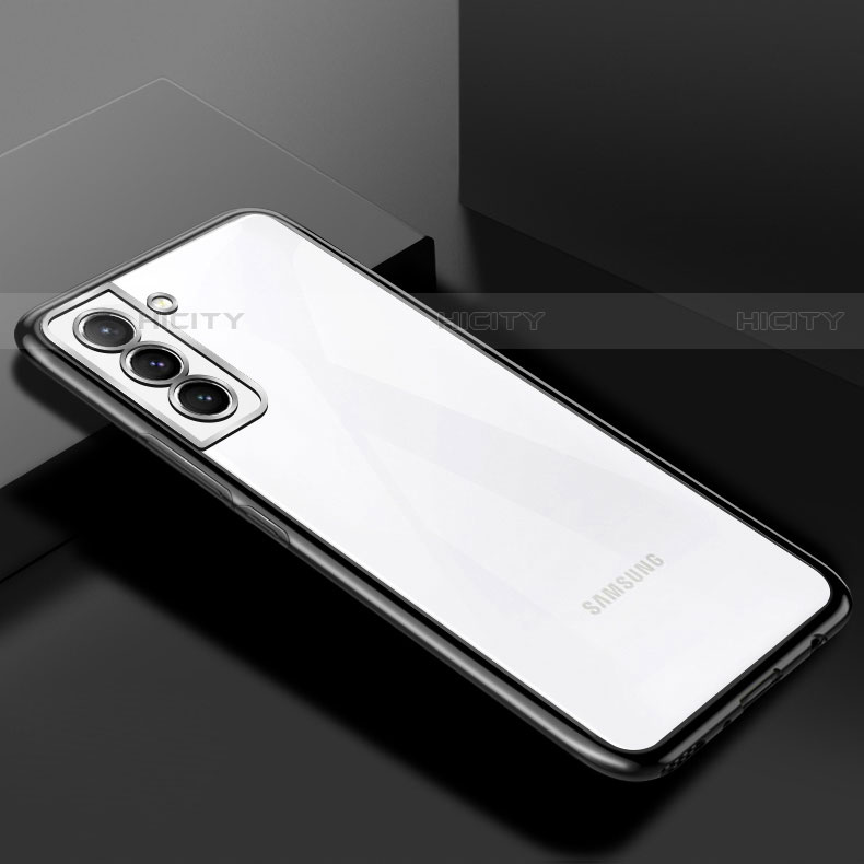 Silikon Schutzhülle Ultra Dünn Flexible Tasche Durchsichtig Transparent H02 für Samsung Galaxy S21 5G
