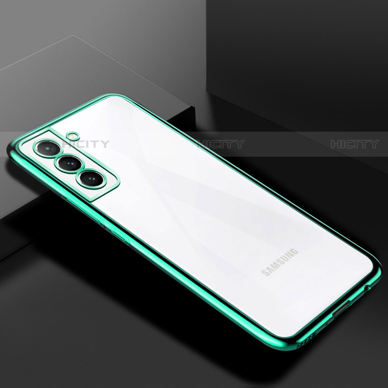 Silikon Schutzhülle Ultra Dünn Flexible Tasche Durchsichtig Transparent H02 für Samsung Galaxy S21 5G