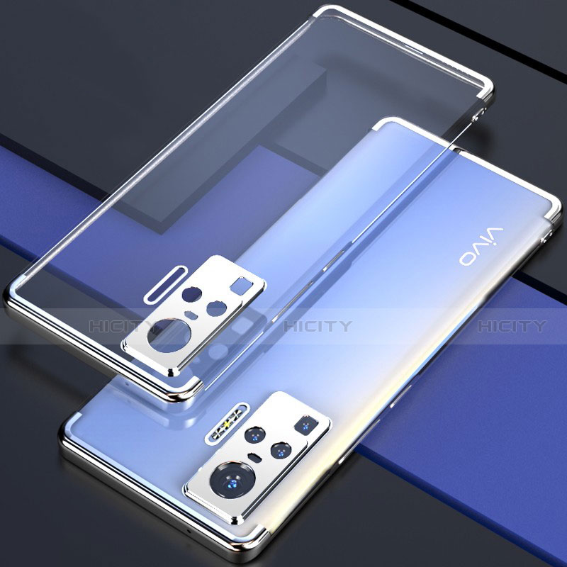Silikon Schutzhülle Ultra Dünn Flexible Tasche Durchsichtig Transparent H02 für Vivo X50 Pro 5G groß