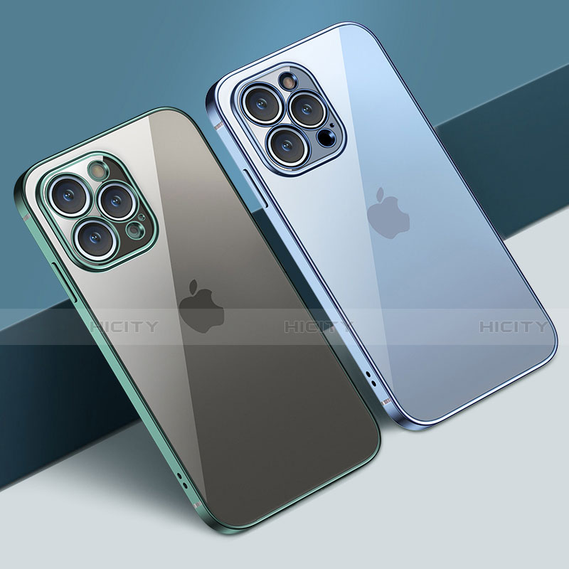 Silikon Schutzhülle Ultra Dünn Flexible Tasche Durchsichtig Transparent H05 für Apple iPhone 13 Pro Max