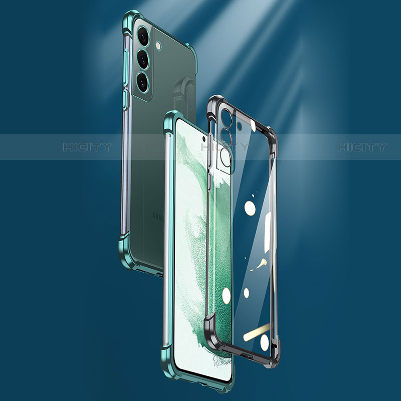 Silikon Schutzhülle Ultra Dünn Flexible Tasche Durchsichtig Transparent H05 für Samsung Galaxy S22 5G groß