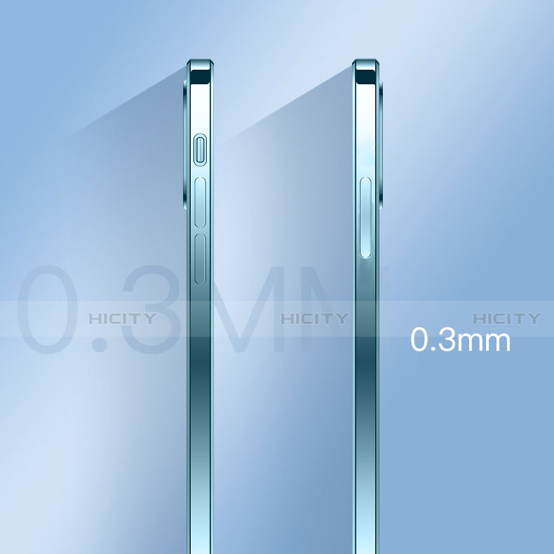 Silikon Schutzhülle Ultra Dünn Flexible Tasche Durchsichtig Transparent H08 für Apple iPhone 13
