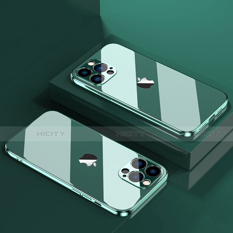 Silikon Schutzhülle Ultra Dünn Flexible Tasche Durchsichtig Transparent H08 für Apple iPhone 14 Pro Max