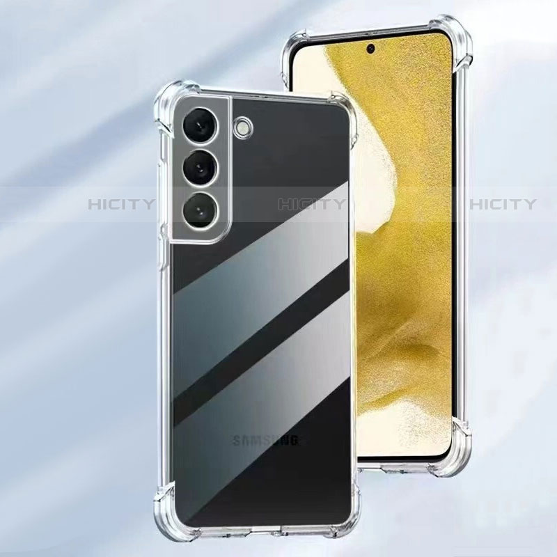 Silikon Schutzhülle Ultra Dünn Flexible Tasche Durchsichtig Transparent H09 für Samsung Galaxy S23 Plus 5G groß