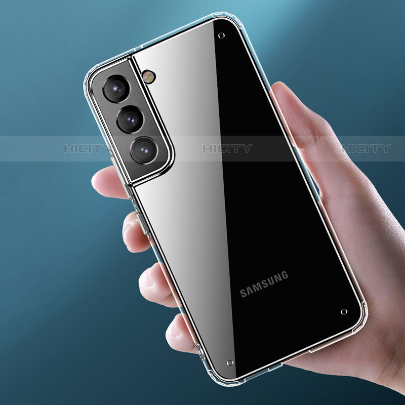 Silikon Schutzhülle Ultra Dünn Flexible Tasche Durchsichtig Transparent H10 für Samsung Galaxy S22 5G groß
