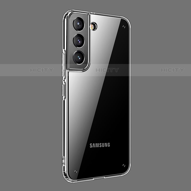 Silikon Schutzhülle Ultra Dünn Flexible Tasche Durchsichtig Transparent H11 für Samsung Galaxy S21 5G Grau
