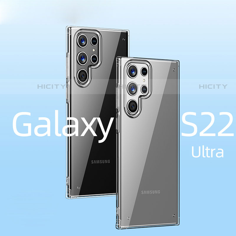 Silikon Schutzhülle Ultra Dünn Flexible Tasche Durchsichtig Transparent H11 für Samsung Galaxy S22 Ultra 5G