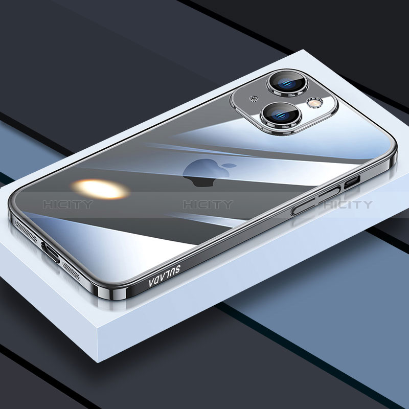 Silikon Schutzhülle Ultra Dünn Flexible Tasche Durchsichtig Transparent LD4 für Apple iPhone 13 groß