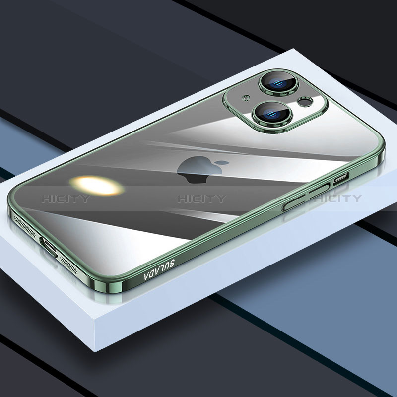 Silikon Schutzhülle Ultra Dünn Flexible Tasche Durchsichtig Transparent LD4 für Apple iPhone 13 groß