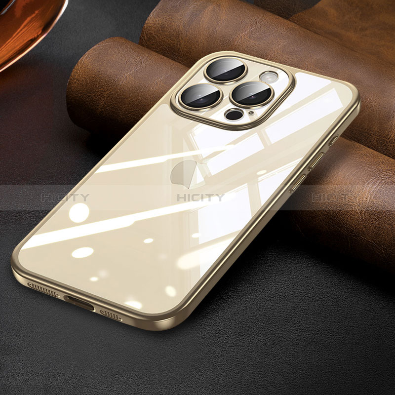 Silikon Schutzhülle Ultra Dünn Flexible Tasche Durchsichtig Transparent LD7 für Apple iPhone 14 Pro Max