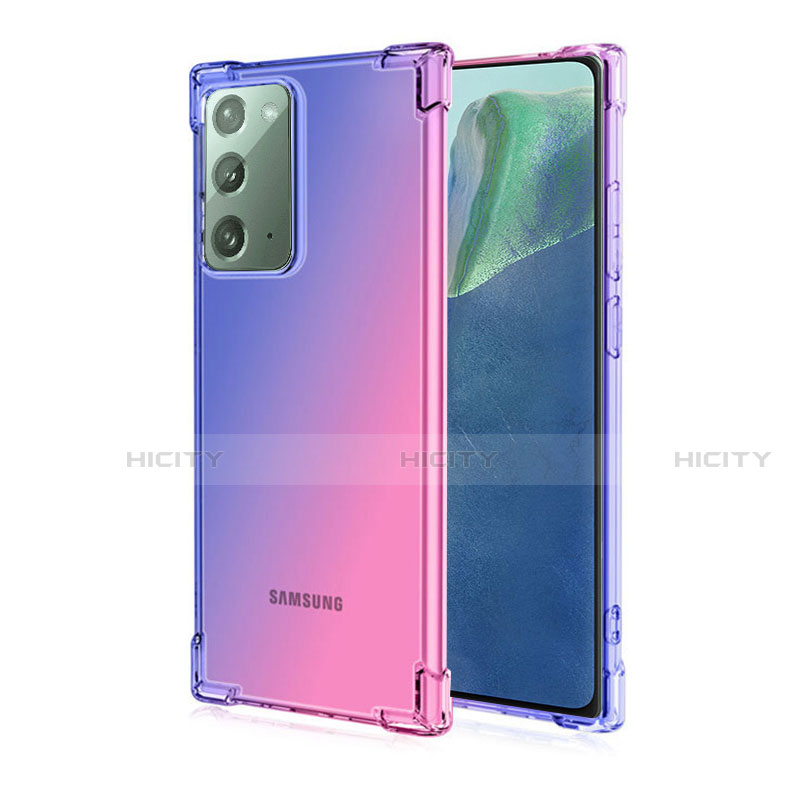 Silikon Schutzhülle Ultra Dünn Flexible Tasche Durchsichtig Transparent N01 für Samsung Galaxy Note 20 5G