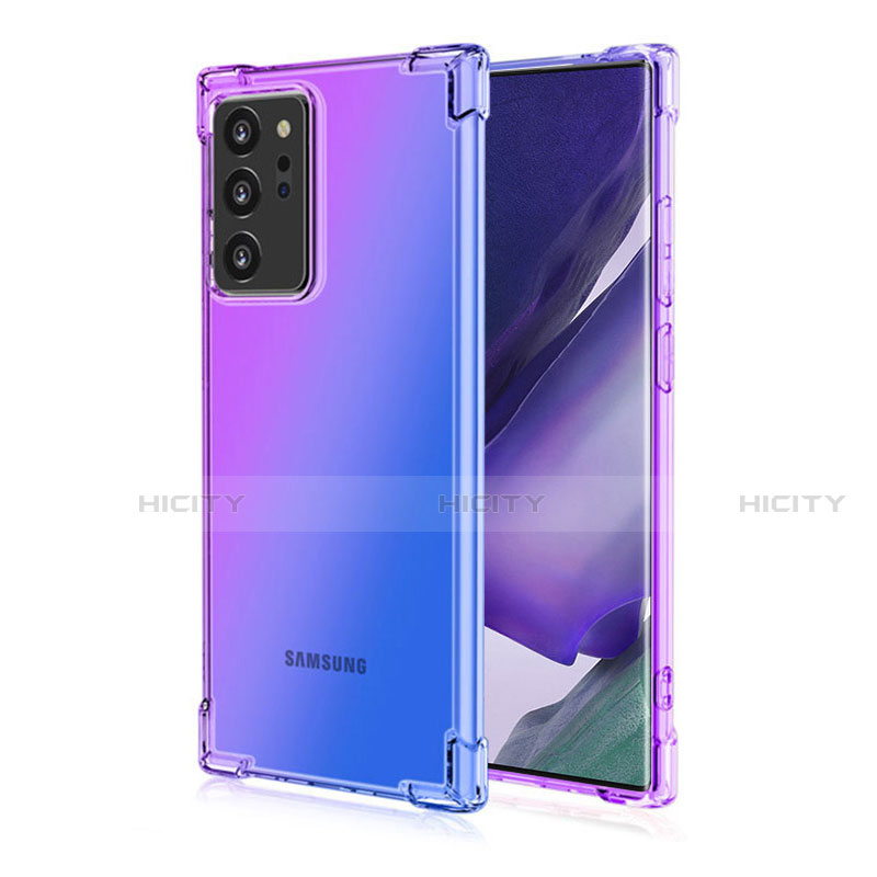 Silikon Schutzhülle Ultra Dünn Flexible Tasche Durchsichtig Transparent N01 für Samsung Galaxy Note 20 Ultra 5G groß
