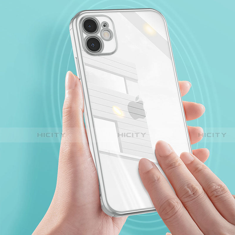 Silikon Schutzhülle Ultra Dünn Flexible Tasche Durchsichtig Transparent N02 für Apple iPhone 12