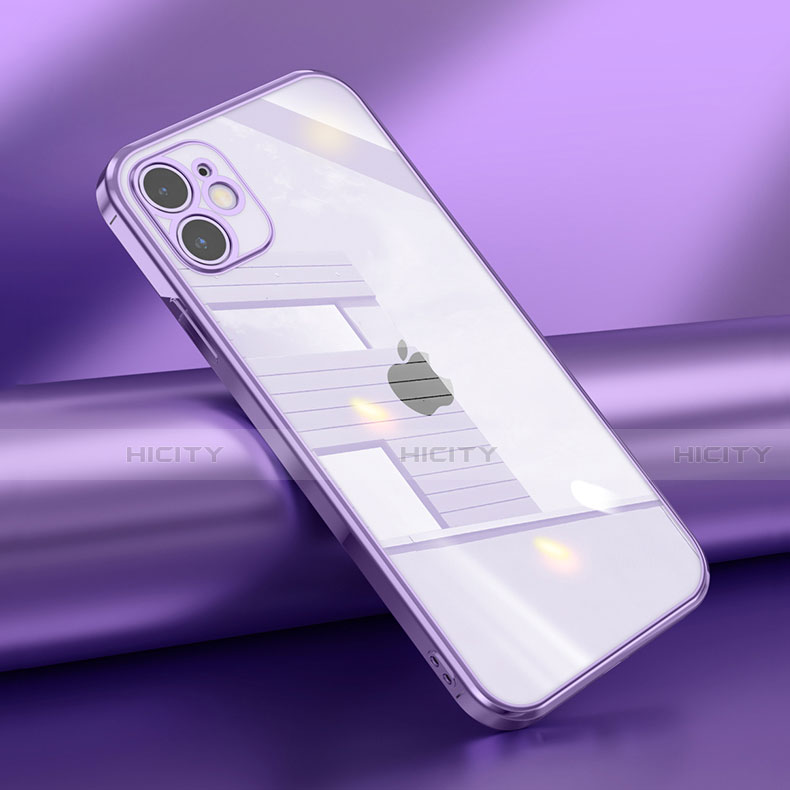 Silikon Schutzhülle Ultra Dünn Flexible Tasche Durchsichtig Transparent N02 für Apple iPhone 12