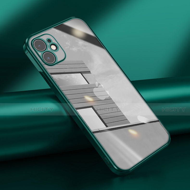 Silikon Schutzhülle Ultra Dünn Flexible Tasche Durchsichtig Transparent N02 für Apple iPhone 12 Mini