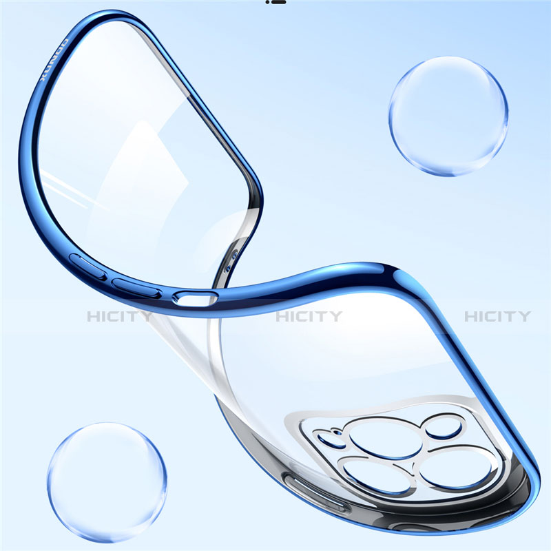 Silikon Schutzhülle Ultra Dünn Flexible Tasche Durchsichtig Transparent S01 für Apple iPhone 12 Pro Max groß
